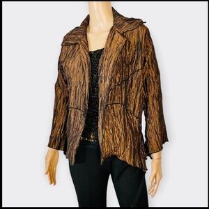 JES irie wear CREPE OPEN JACKET BELL SLEEVES SMALL